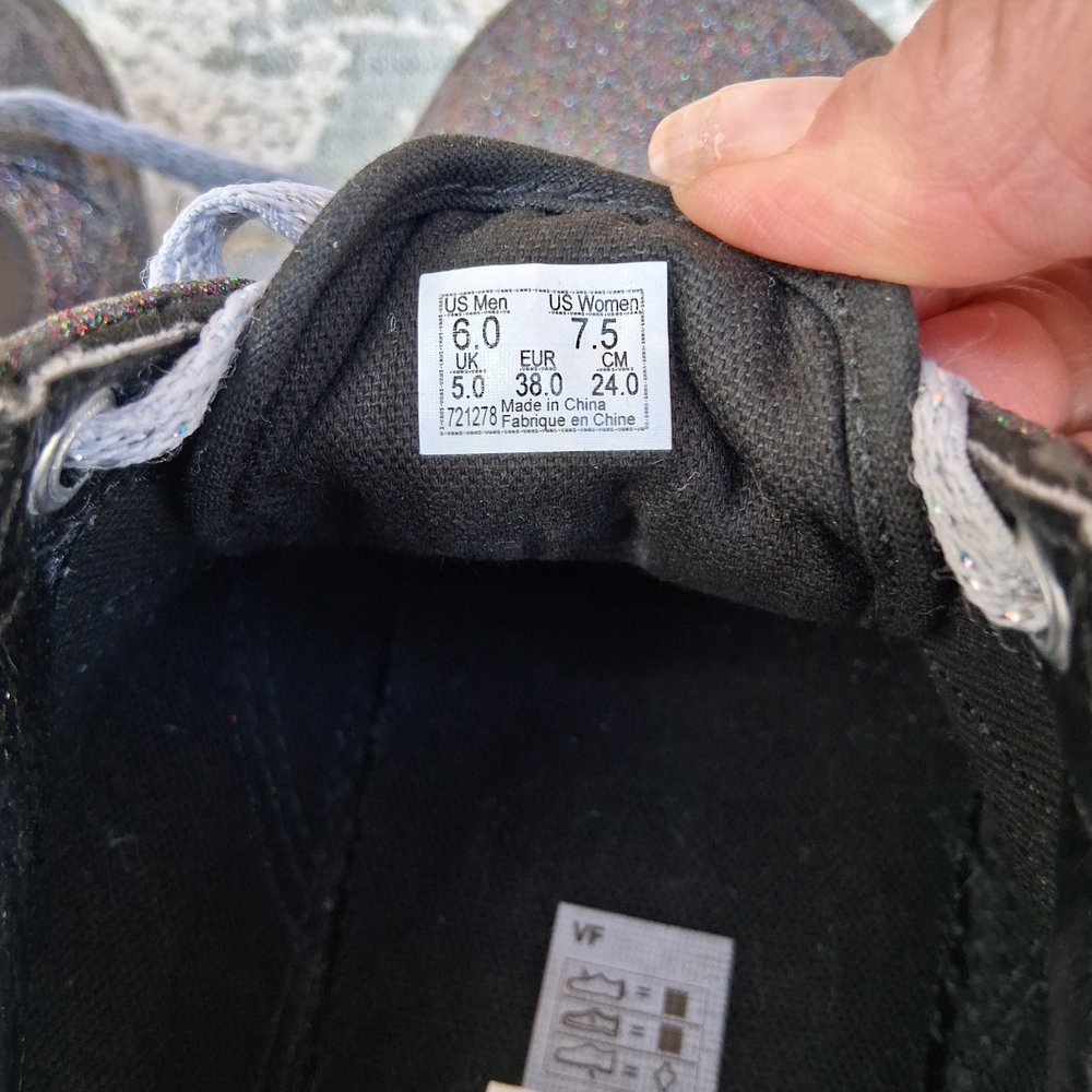 Opening Ceremony x Vans Old Skool Glitter Rainbow Sneakers 7.5 Rare Collab Y2K - Picture 12 of 16